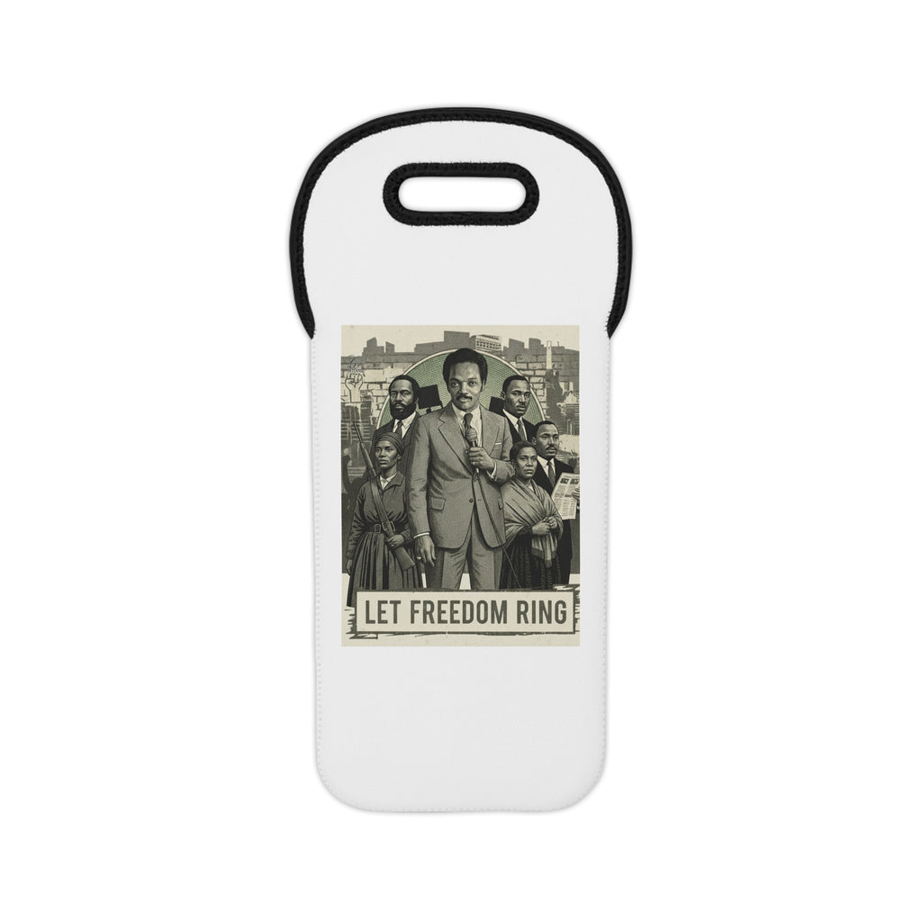 Let Freedom Ring Wine Tote Bag | Civil Rights Illustration, Vintage Protest Art