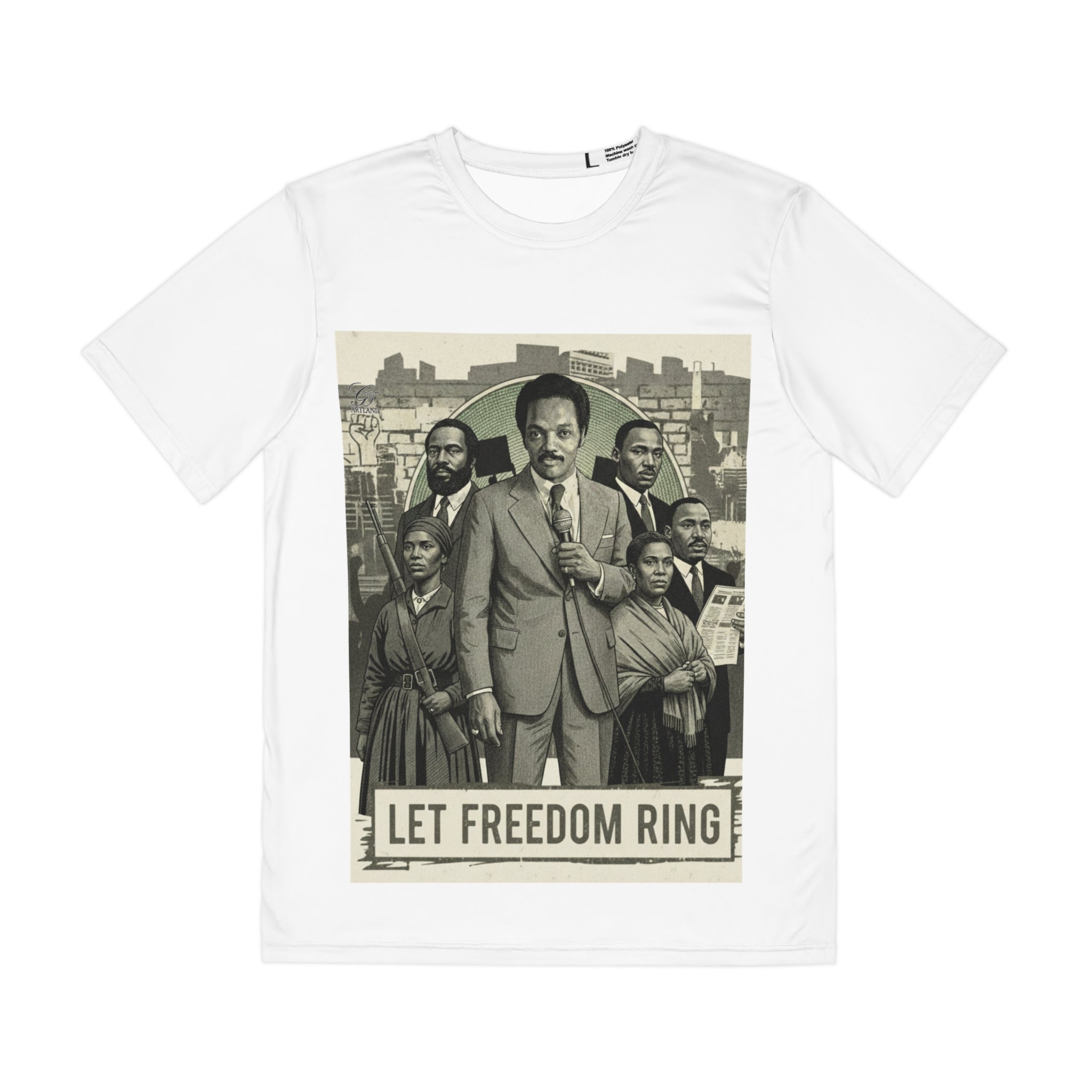 Jesse Jackson Let Freedom Ring Tee | Civil Rights Illustration