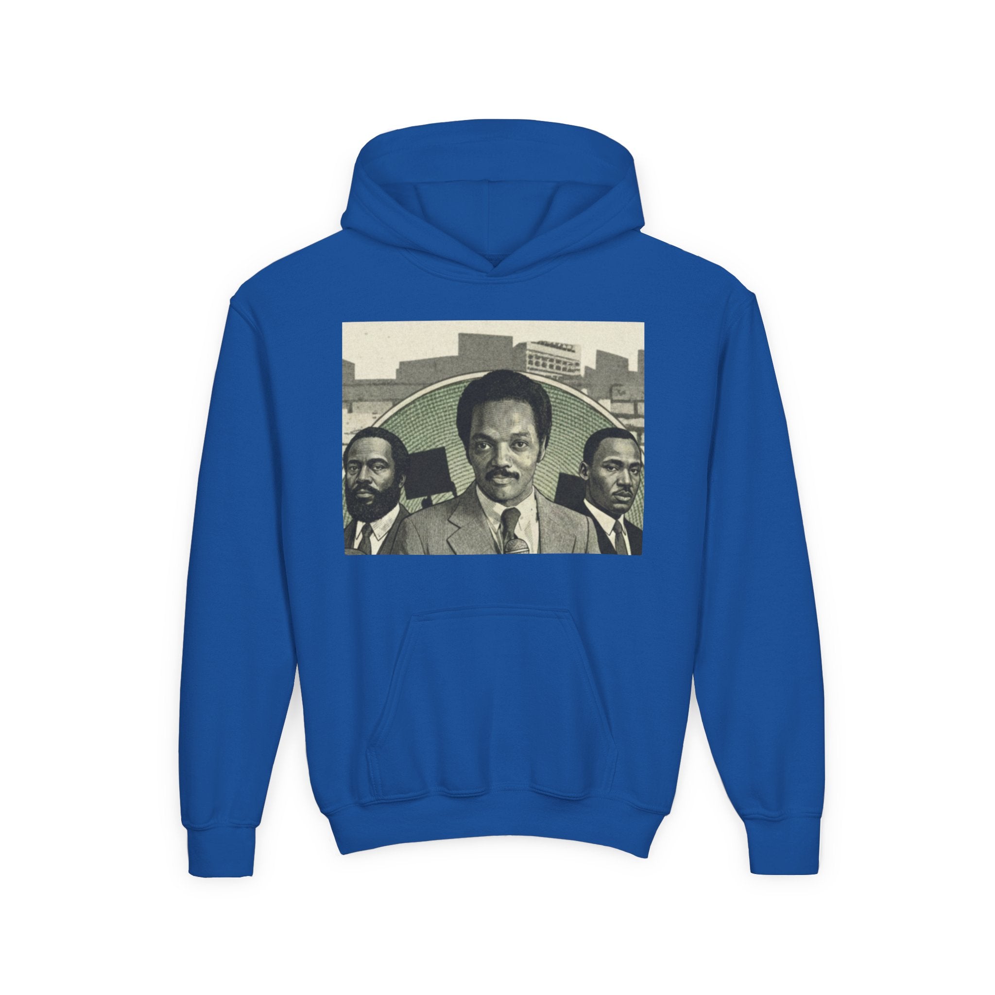 Civil Rights Leader Jesse Jackson Portrait Hoodie | Historical Black Leaders Artwork