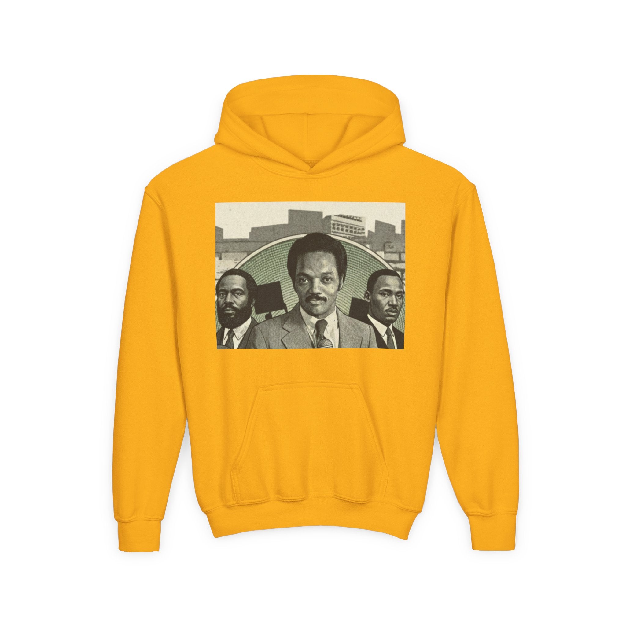 Civil Rights Leader Jesse Jackson Portrait Hoodie | Historical Black Leaders Artwork