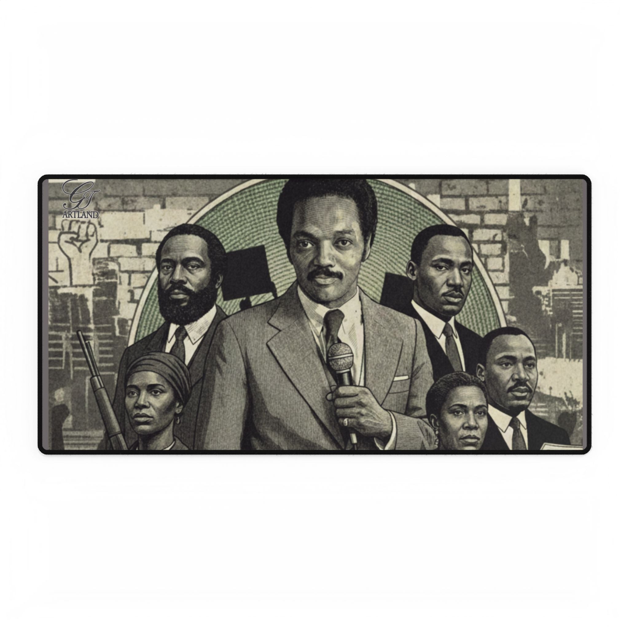 Civil Rights Leader Desk Mat — Black History Tribute Mouse Pad