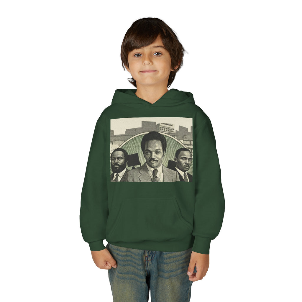 Civil Rights Leader Jesse Jackson Portrait Hoodie | Historical Black Leaders Artwork