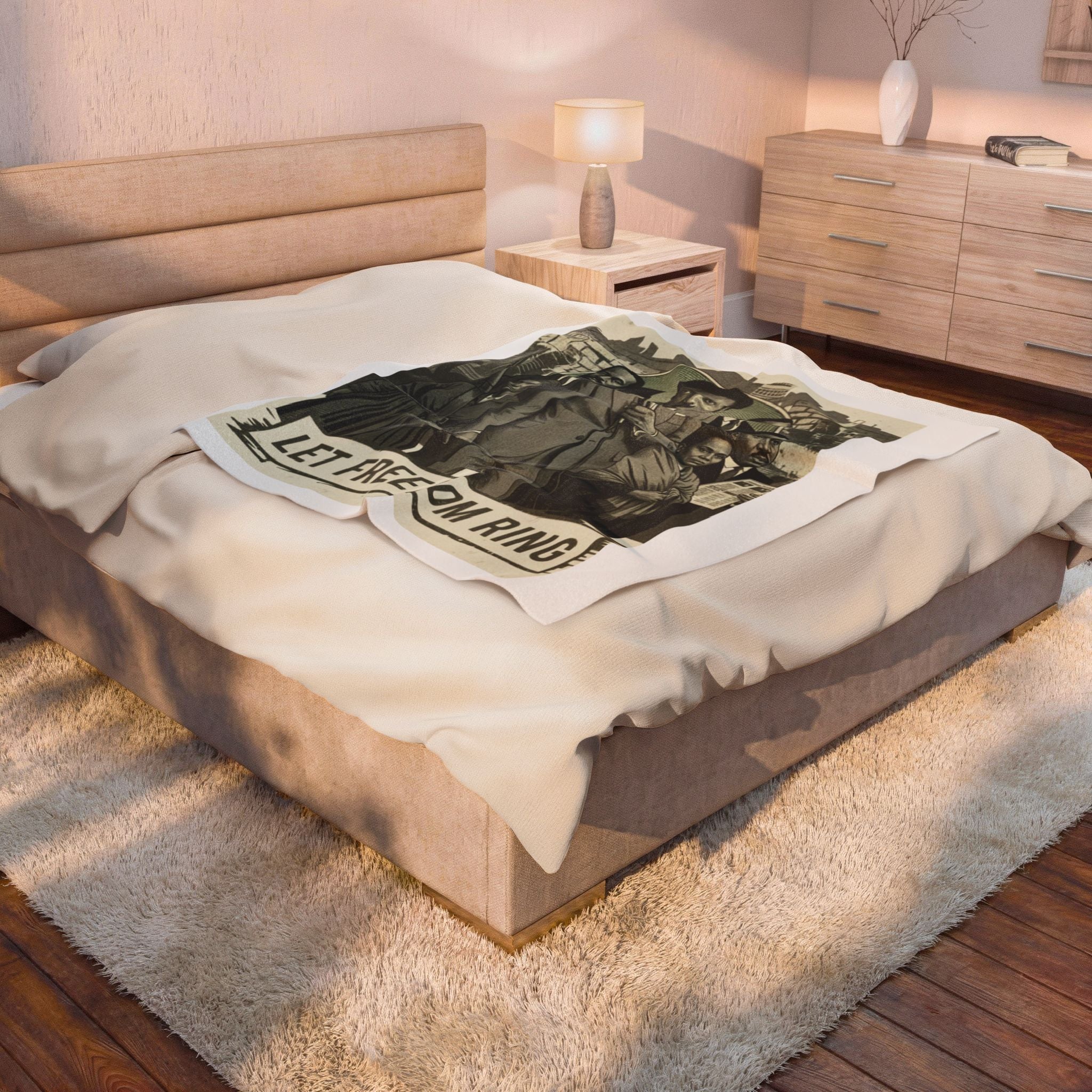 Cultural Velveteen Plush Blanket
