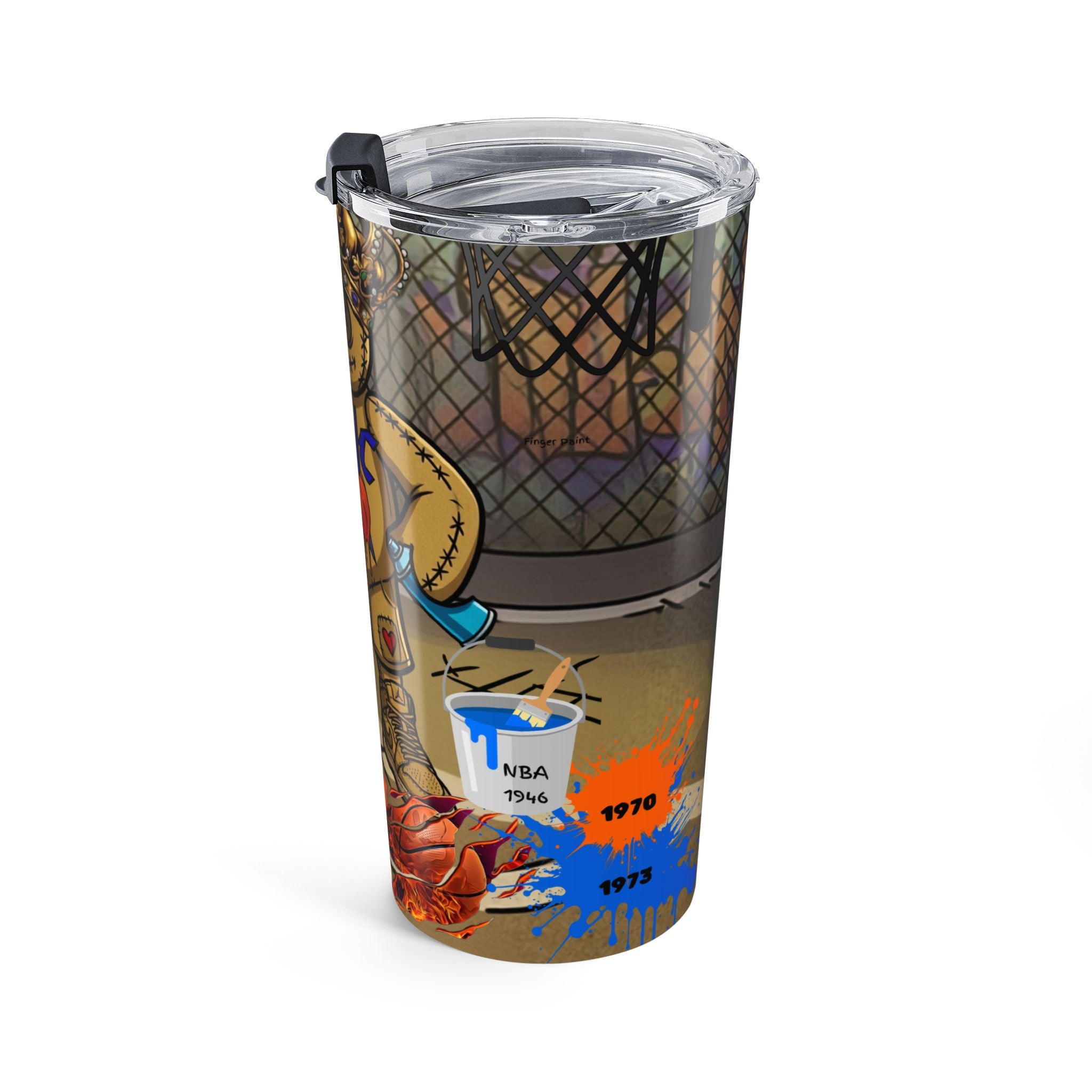 20oz NYC Graffiti Doll Basketball Tumbler - Travel Cup