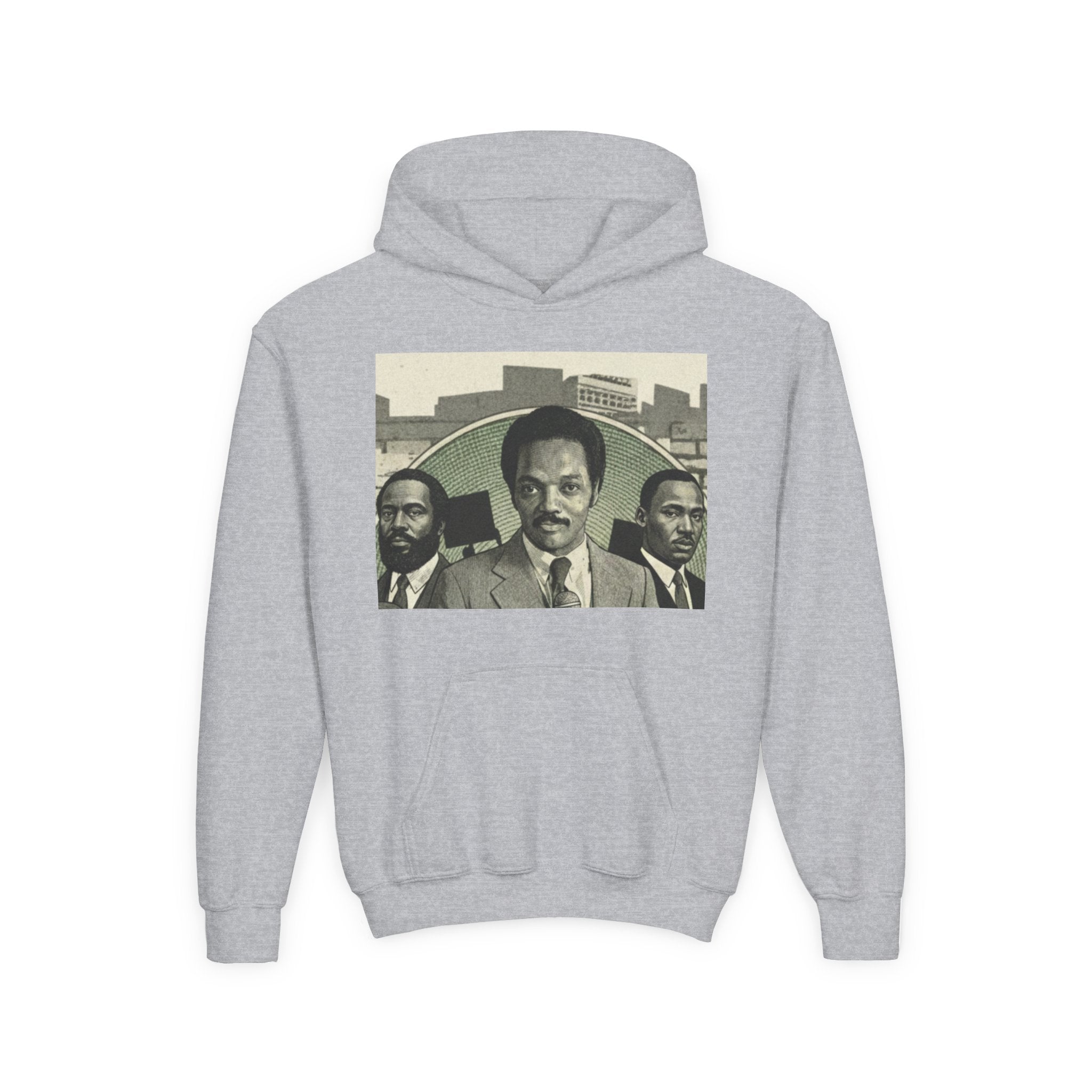 Civil Rights Leader Jesse Jackson Portrait Hoodie | Historical Black Leaders Artwork