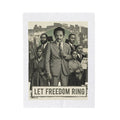 Jesse Jackson Let Freedom Ring Velveteen Plush Blanket | Civil Rights Illustration, Vintage Protest Art
