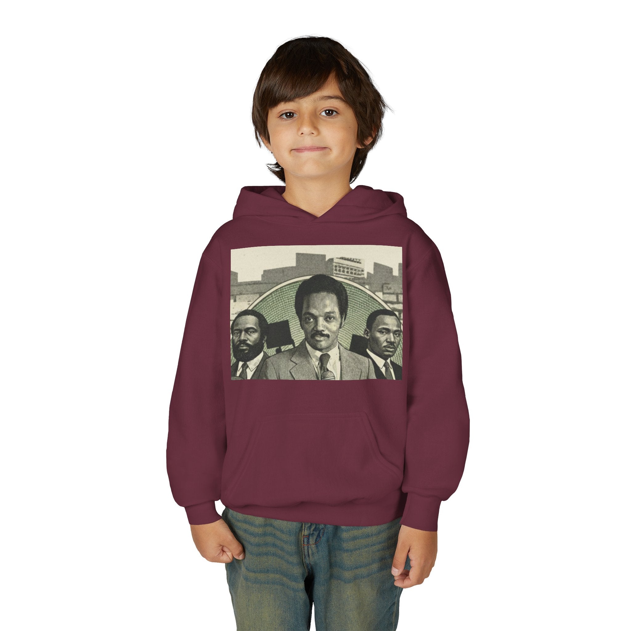 Civil Rights Leader Jesse Jackson Portrait Hoodie | Historical Black Leaders Artwork