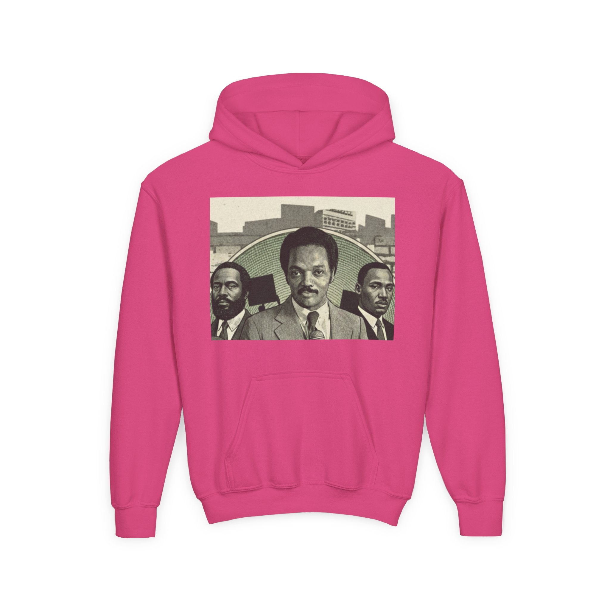 Civil Rights Leader Jesse Jackson Portrait Hoodie | Historical Black Leaders Artwork