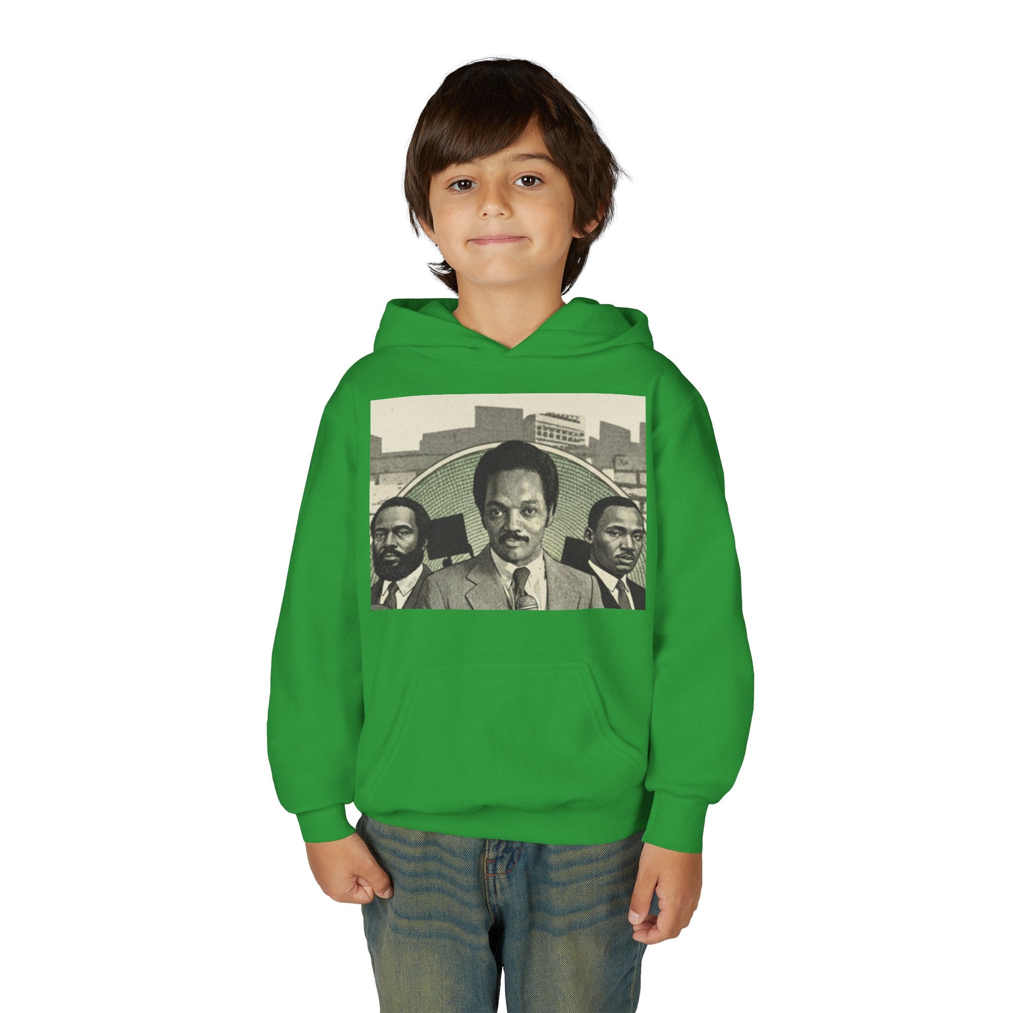 Civil Rights Leader Jesse Jackson Portrait Hoodie | Historical Black Leaders Artwork