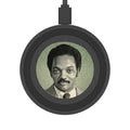 Jesse Jackson Vintage Portrait Wireless Charging Pad | Retro Photo Phone Charger