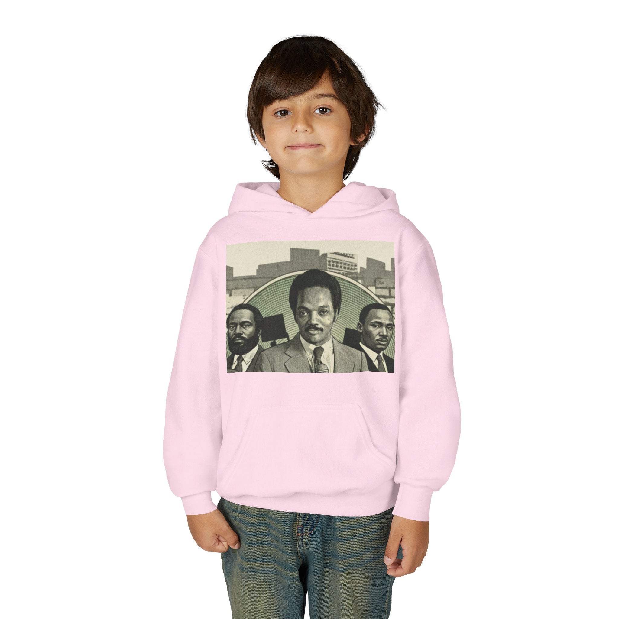 Civil Rights Leader Jesse Jackson Portrait Hoodie | Historical Black Leaders Artwork