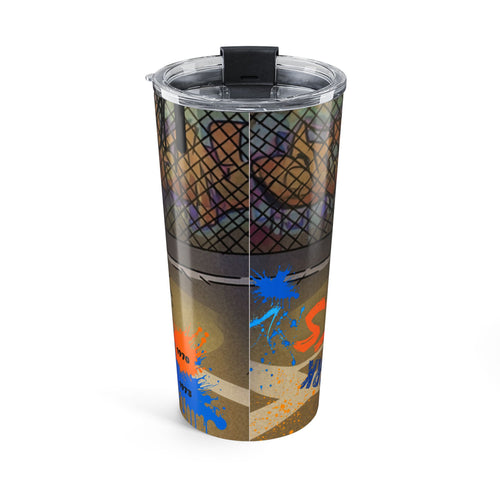 20oz NYC Graffiti Doll Basketball Tumbler - Travel Cup