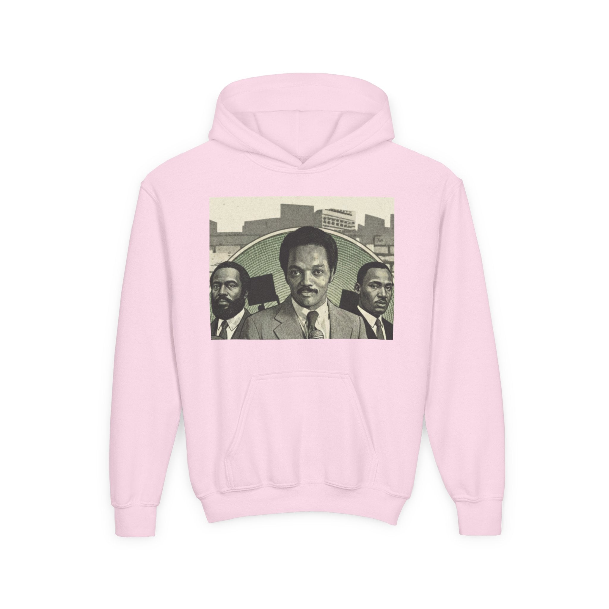 Civil Rights Leader Jesse Jackson Portrait Hoodie | Historical Black Leaders Artwork