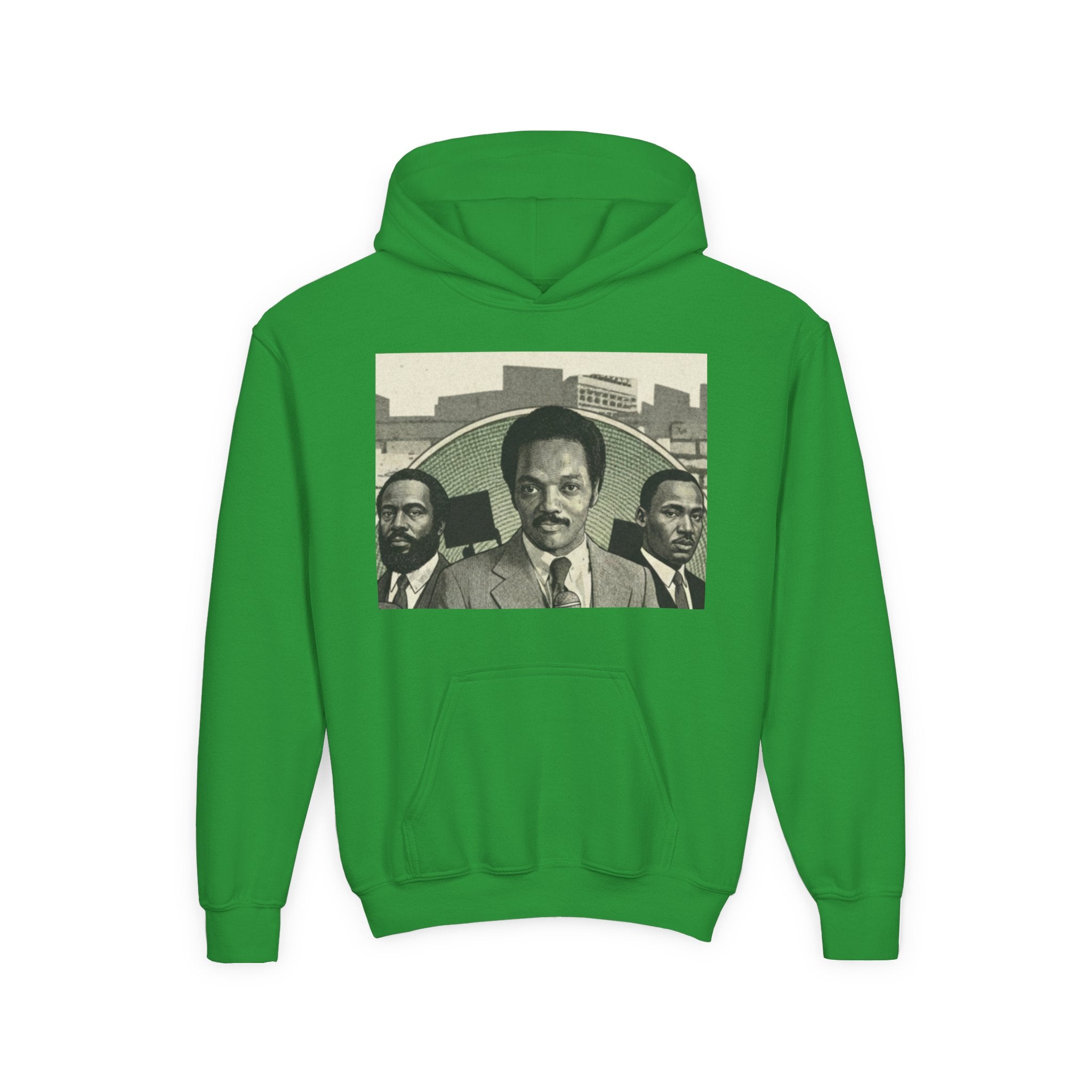 Civil Rights Leader Jesse Jackson Portrait Hoodie | Historical Black Leaders Artwork