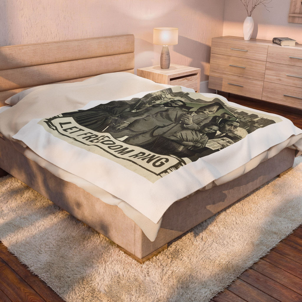 Cultural Velveteen Plush Blanket