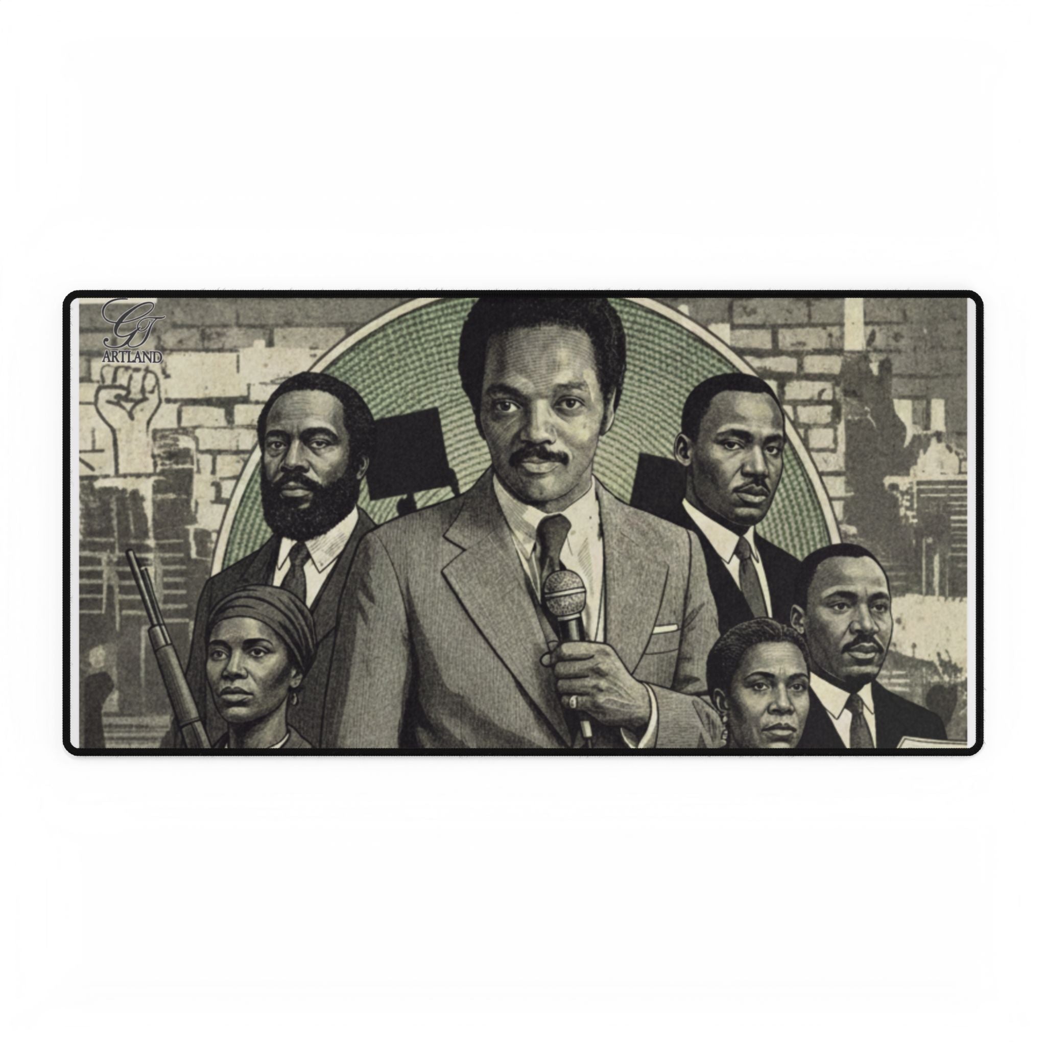 Civil Rights Leader Jesse Jackson Desk Mat — Black History Tribute Mouse Pad