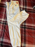 Wilson YOUTH Baseball Pants White With Elastic Cuffs Sizes Small (2) / Large (1)