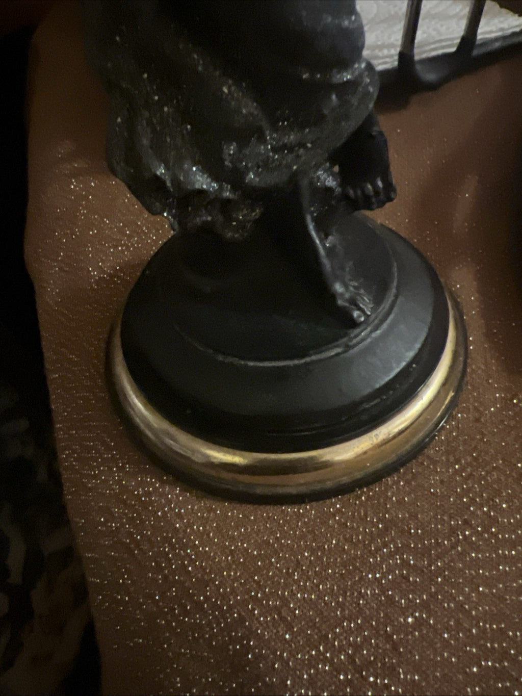 H. M. EMATITE Black Hand Made Figurine Of 9” Roman Woman Made In ITALY