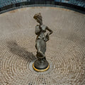 H. M. EMATITE Black Hand Made Figurine Of 9” Roman Woman Made In ITALY