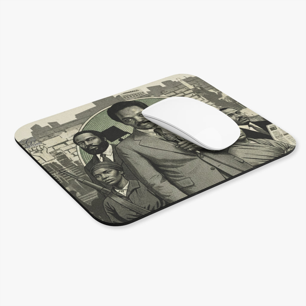 Civil Rights Leaders Illustration Mouse Pad | Historical Movement Artwork