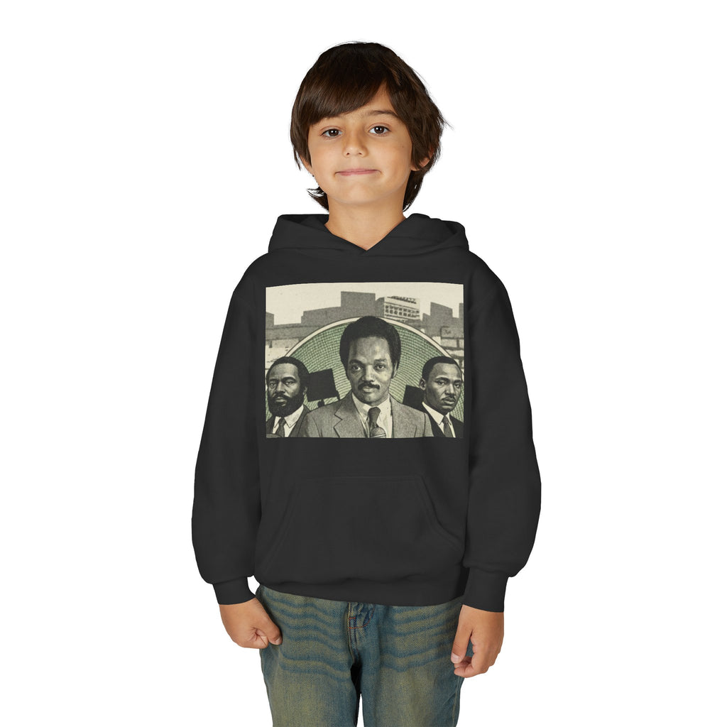 Civil Rights Leader Jesse Jackson Portrait Hoodie | Historical Black Leaders Artwork