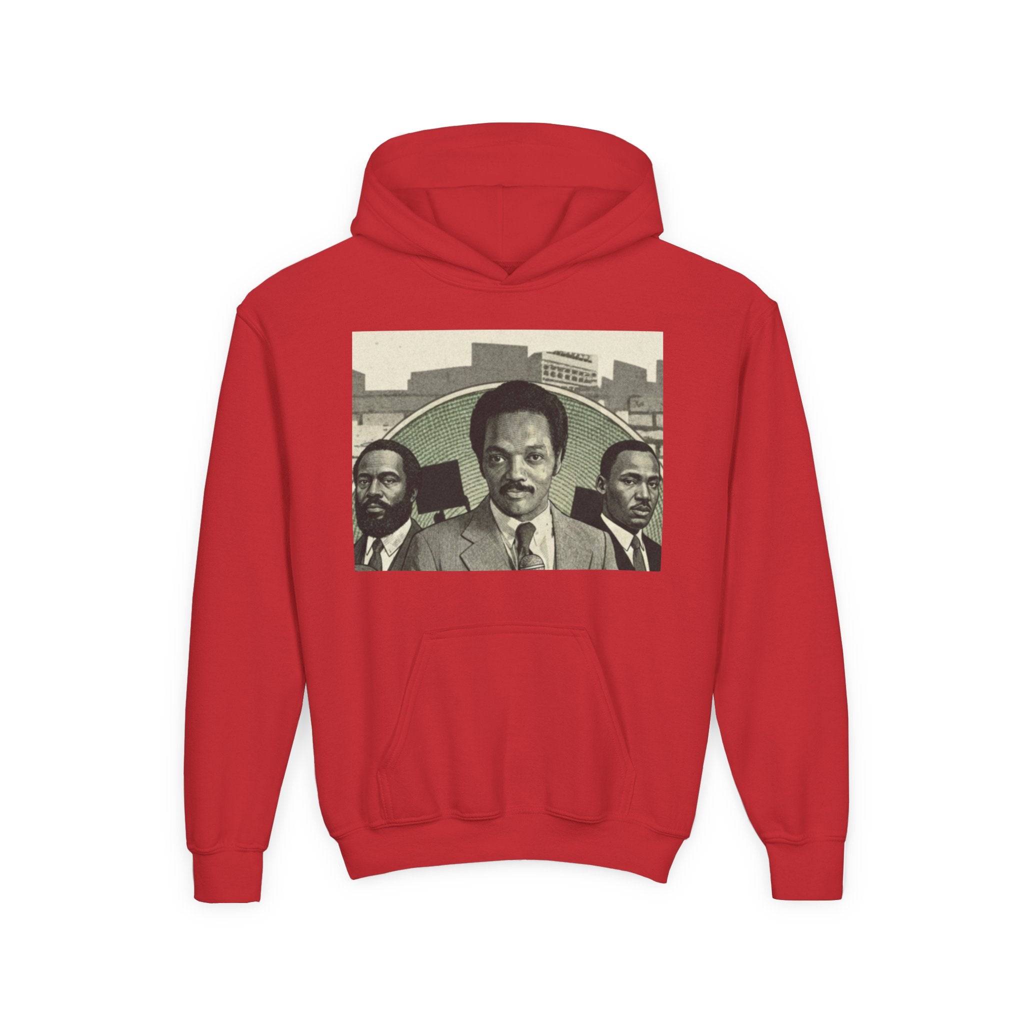 Civil Rights Leader Jesse Jackson Portrait Hoodie | Historical Black Leaders Artwork