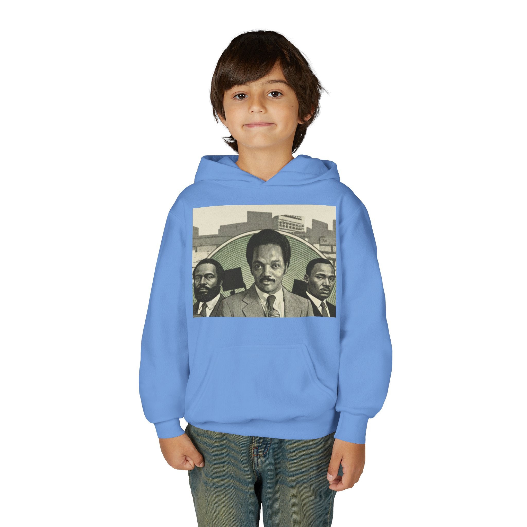 Civil Rights Leader Jesse Jackson Portrait Hoodie | Historical Black Leaders Artwork