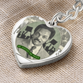 JESSE JACKSON "No Justice, No Peace" Heart Keychain/Bag Charm by GTArtland