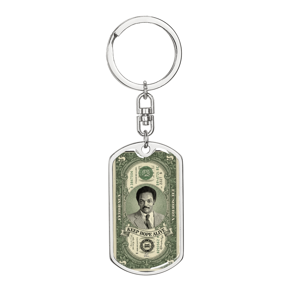 Jesse Jackson As A Civil Rights Leader -Keychain by GT Artland