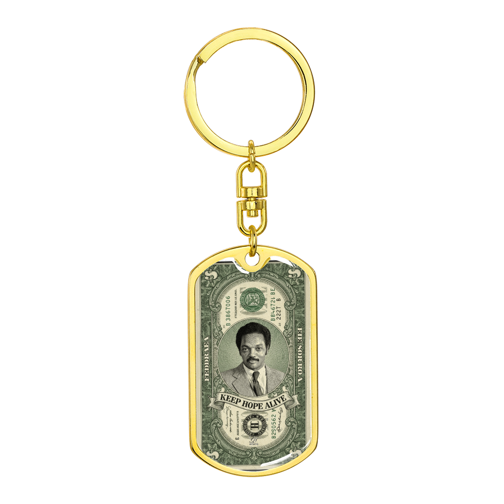 Jesse Jackson As A Civil Rights Leader -Keychain by GT Artland