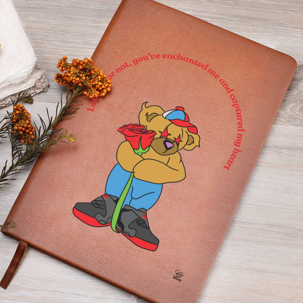 Starry Eyed Bear JOURNAL Love  by GTArtland