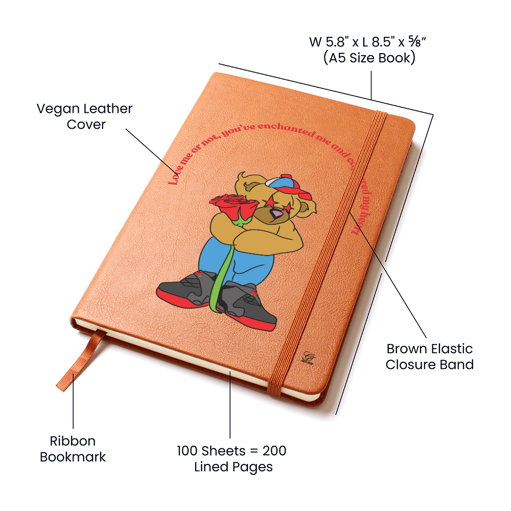 Starry Eyed Bear JOURNAL Love  by GTArtland