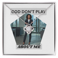 "GOD DON'T PLAY ABOUT ME"- LOVEKNOT, YELLOW & GOLD NECKLACES BY GTArtland