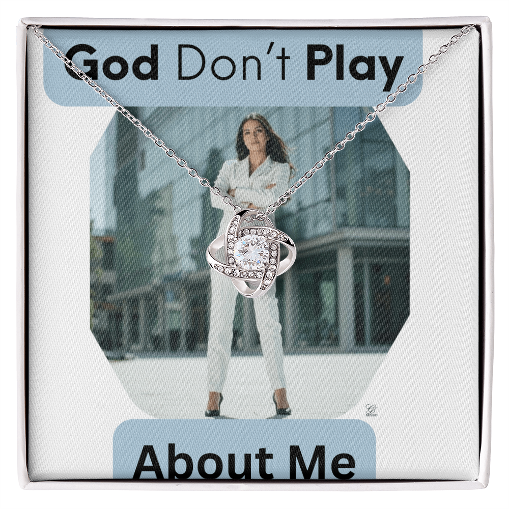 "GOD DON"T PLAY ABOUT ME"- Loveknot , Yellow & Gold Necklaces by GTArtland