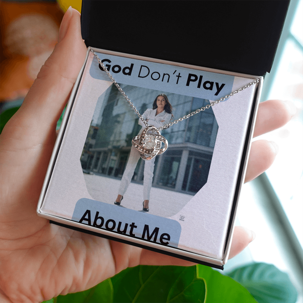 "GOD DON"T PLAY ABOUT ME"- Loveknot , Yellow & Gold Necklaces by GTArtland