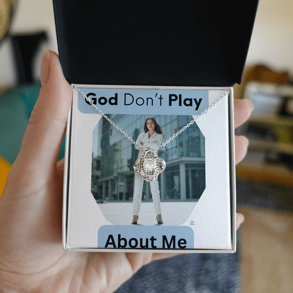 "GOD DON"T PLAY ABOUT ME"- Loveknot , Yellow & Gold Necklaces by GTArtland