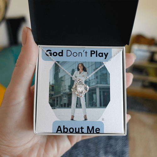 "GOD DON"T PLAY ABOUT ME"- Loveknot , Yellow & Gold Necklaces by GTArtland