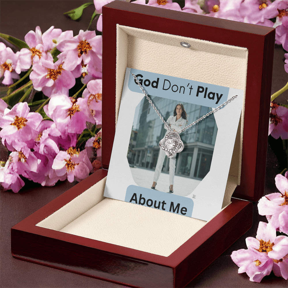 "GOD DON"T PLAY ABOUT ME"- Loveknot , Yellow & Gold Necklaces by GTArtland
