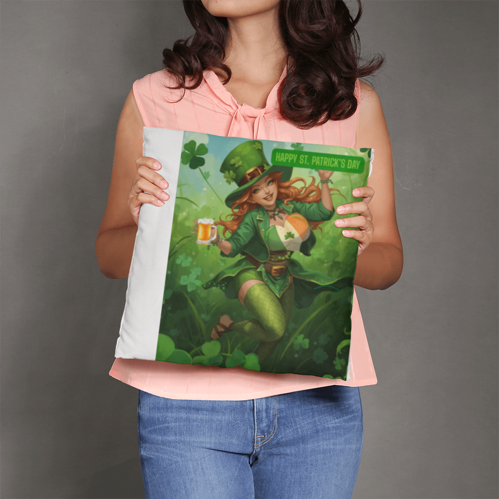 St. Patrick's  Irish Rose Classic Pillow by GTArtland