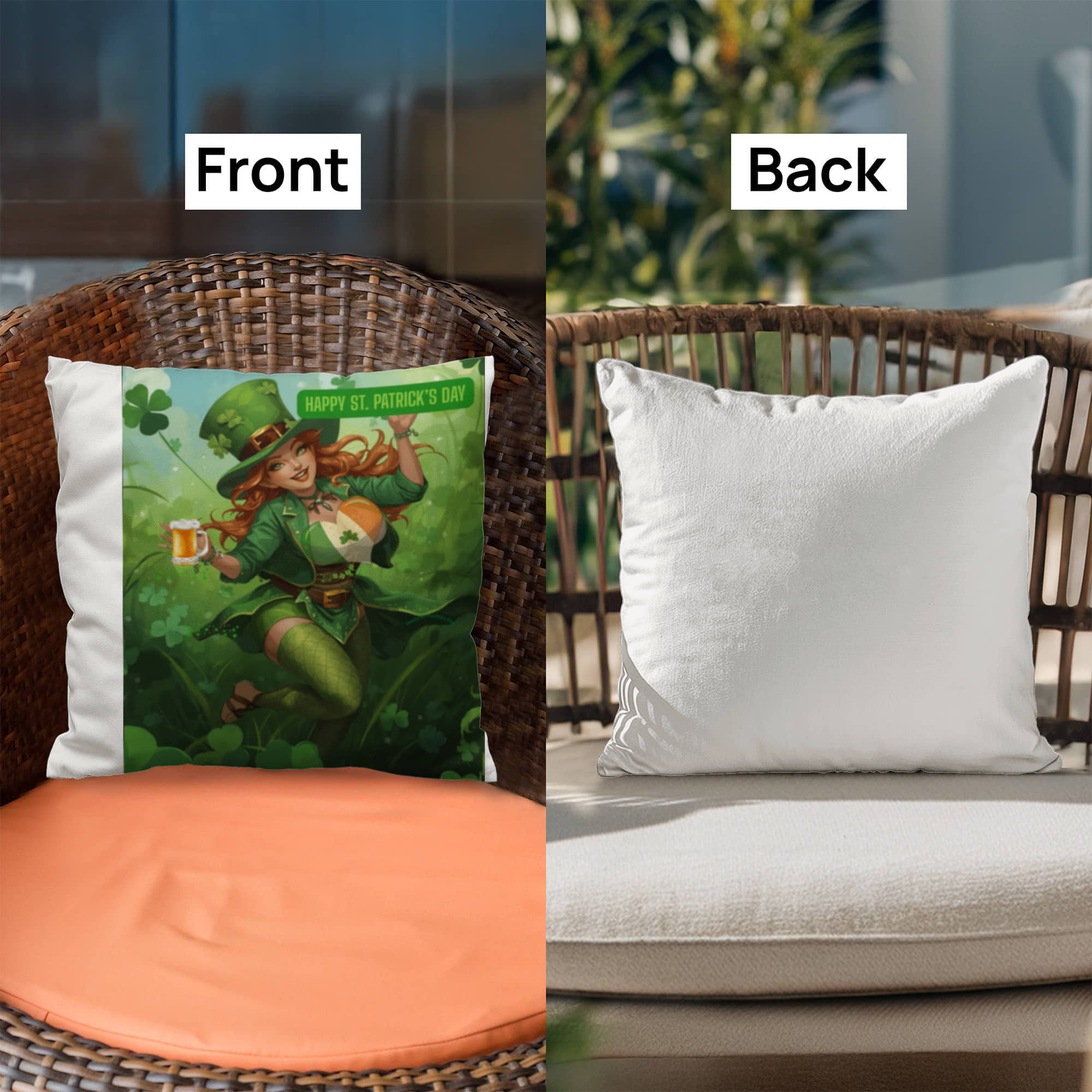 St. Patrick's  Irish Rose Classic Pillow by GTArtland
