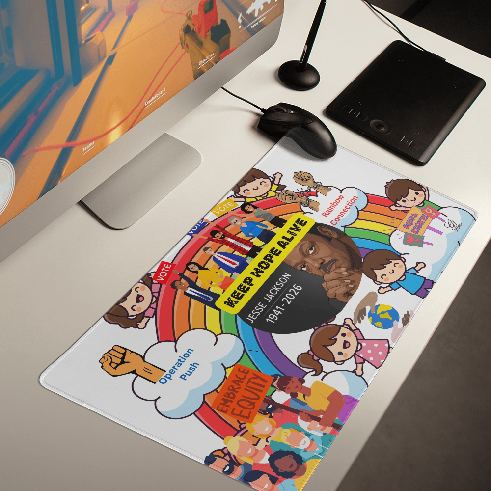 Gaming Mat To Remember "Jesse Jackson" by GTArtland
