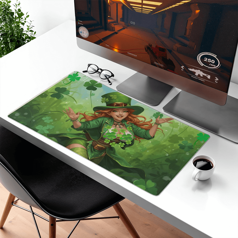 St. Patrick's Sexy Irish Rose Gaming Mat by GTArtland