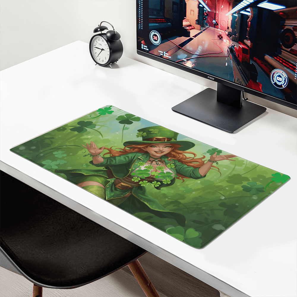 St. Patrick's Sexy Irish Rose Gaming Mat by GTArtland