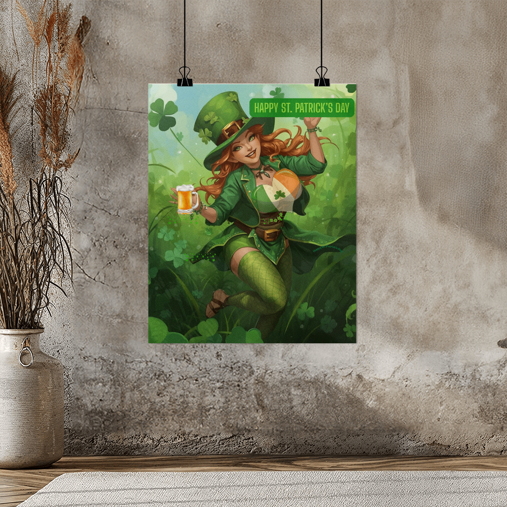St.Patrick is Having a Happy Day Poster by GTArtland