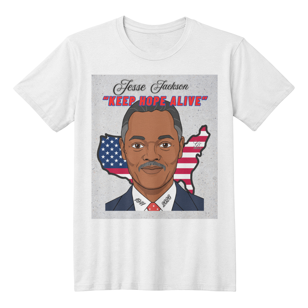 "JESSE JACKSON" Leader of Equality and Social Justice Adult T-Shirt by GTArtland