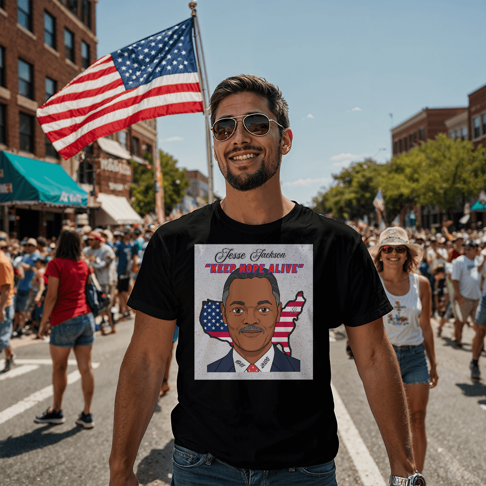 JESSE JACKSON Equality and Social Justice Adult T-Shirt by GTArtland