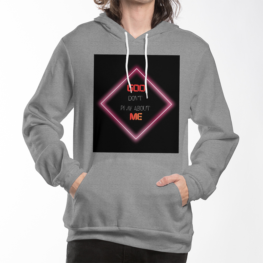 GOD DON'T PLAY ABOUT ME UNISEX HOODIE by GTArtland
