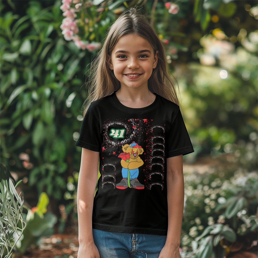 Starry Bear NUMBER  41 Children's T-Shirt by GTArtland