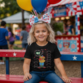 Starry Bear NUMBER  41 Children's T-Shirt by GTArtland