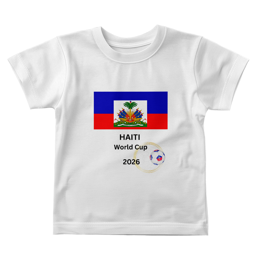 Haitian  BABY JERSEY T-SHIRT "HAITI WORLD CUP 2026" BY GTArtland
